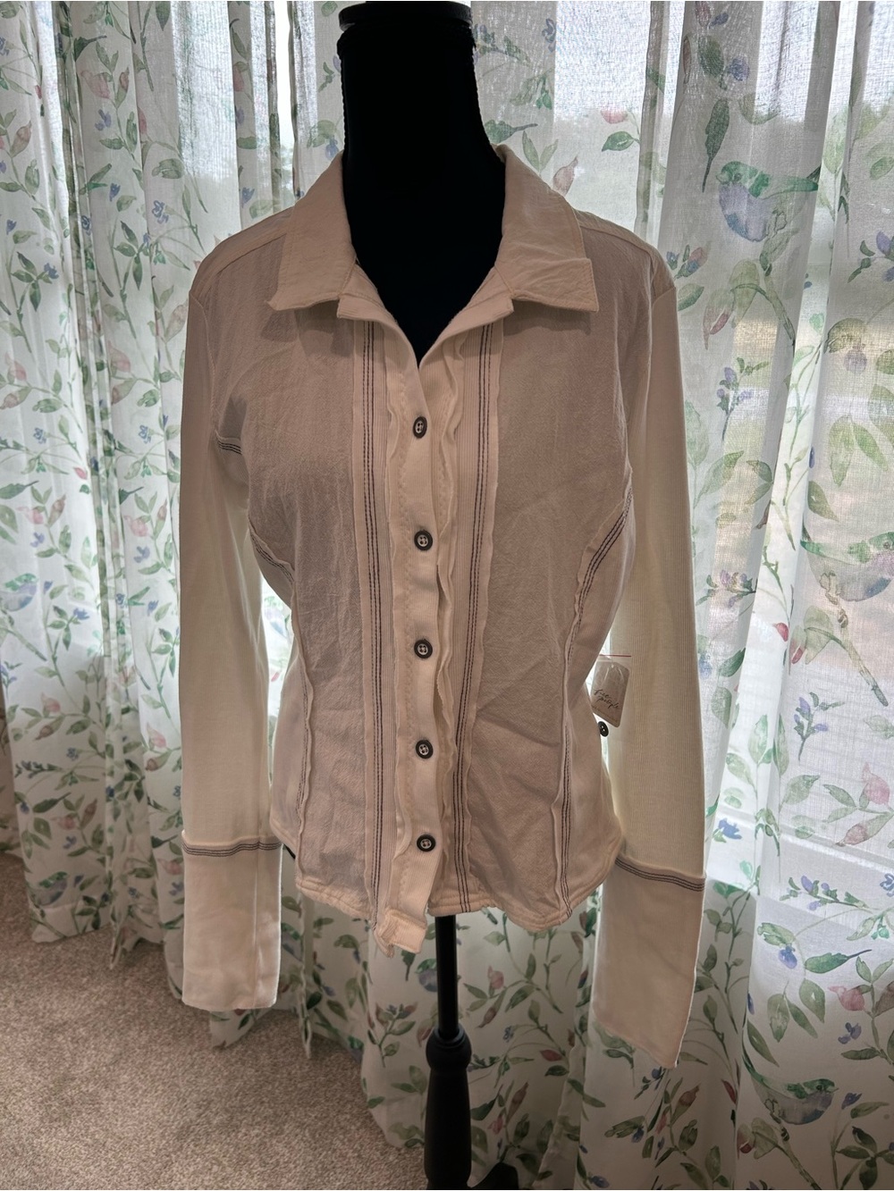 We The Free Cream Button-Down Shirt